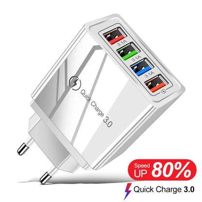 EU/US Plug USB Charger Quick Charge 3.0 For Phone Adapter