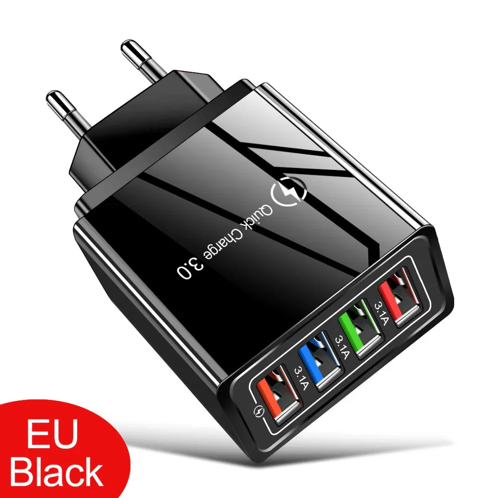 EU/US Plug USB Charger Quick Charge 3.0 For Phone Adapter