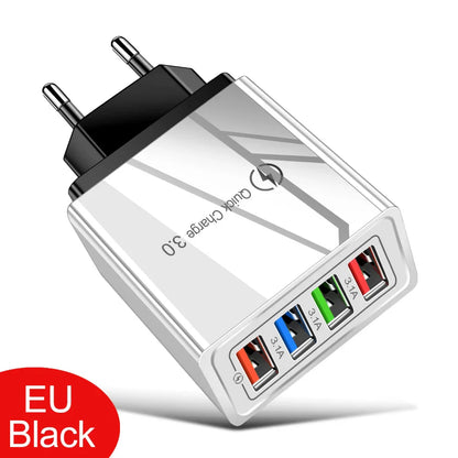 EU/US Plug USB Charger Quick Charge 3.0 For Phone Adapter