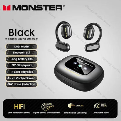 Wireless Open-Ear Sports Headphones – Bluetooth 5.4 + TF Card Support