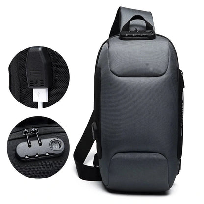 Nomova™ TrekSafe – Anti-Theft Charging Crossbody Bag