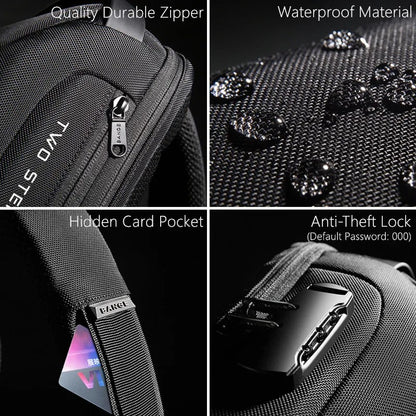Nomova™ TrekSafe – Anti-Theft Charging Crossbody Bag